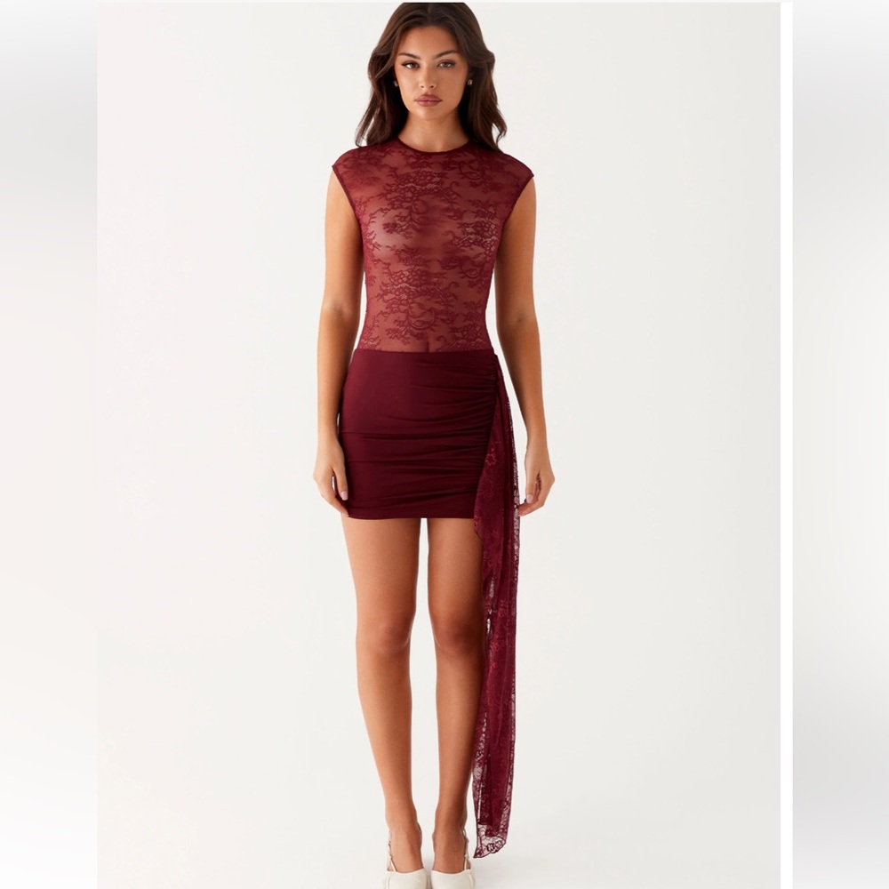 Peppermayo Exclusive - The Best Behaviour Lace Mini Dress XS